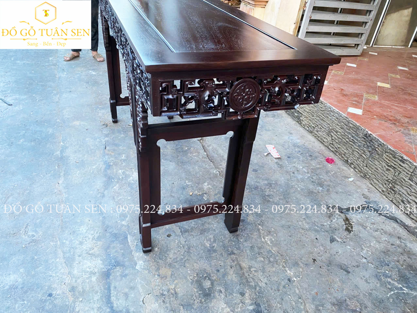 Thông tin kích thước bàn trung đường gỗ gụ